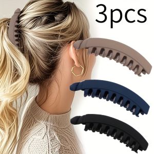 1/3/6pcs set of large banana clips with ample hair output sturdy ponytail clip high-end twist clip versatile for daily use
