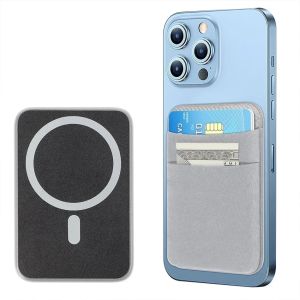 Mobile Phone Magsafe Wallet Mag Card Holder Elastic Slim Cardholder Compatible Magentic Wallets for IPhone 16 15 Samsung Android