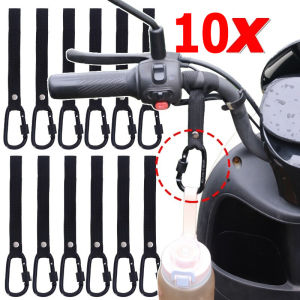 10Pcs Aluminum Alloy Electric Vehicle Hanging Hook / Motorcycles Front Handlebar Helmet Storage Buckles / Strong Load-bearing Bicycle Special Hooks