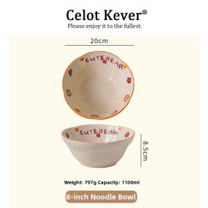 Attractive Personal Use Ceramic Noodle Bowl