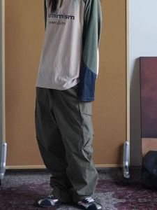 Lightweight Breathable Paratrooper Pants Men Women Straight Leg Cuffed Casual Trousers Multi Pocket Workwear Summer Fashion