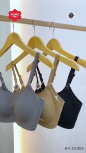 Sorex Bra Invisible Tanpa Kawat Full Cup Kait 3 Busa Sedang Cup B EA 004