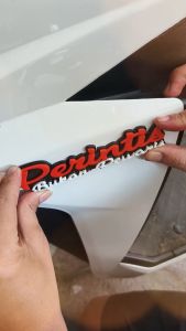 Emblem Variasi Tulisan Perintis Bukan Pewaris Timbul 3D Aksesori Unik Untuk Motor & Mobil Bukan Stiker Bahan Fiber Glass