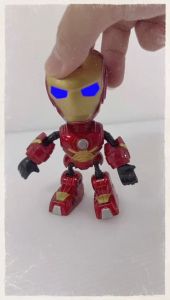 🌀ROBOT DIE-CAST SUPER HERO DIE-CAST IRON-MAN/ CAP. AMERICA / SPIDER-MAN WITH SOUND AND LIGHT🌀 RBK51393