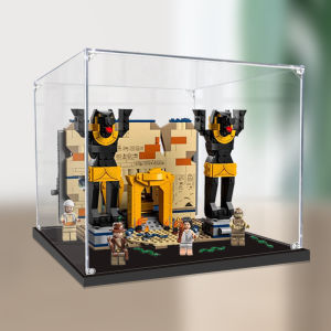 Acrylic Display Case for Lego 77013 Escape from the Tomb Figure Block Storage Box Transparent Dust Cover Toy Organizer