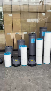 EMAUX 50ft2 Cartridge Filter with 1.5" union sets-CF50 (Pool Cartridge Filter)