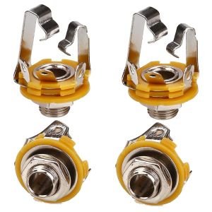 10Pcs 6.35mm / 6.5mm 3 Pole stereo Plug jack Audio Female Connector 6.35 Welding Type Microphone Panel Socket