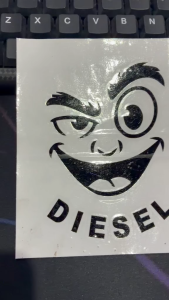 Car Gas Tank Cover Cut-Out Vinyl Unleaded Diesel Sticker | Fuel Door Decal | Waterproof Automotive Sticker