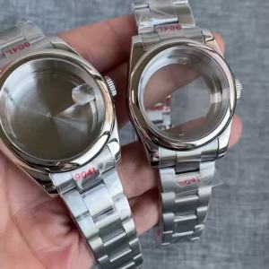 Tandorio | 316L Stainless Steel 36mm/39mm Polished Automatic Watch Case Sapphire Fit NH34 NH35 NH36 ETA2824 PT5000 Wristwatch Mod Parts