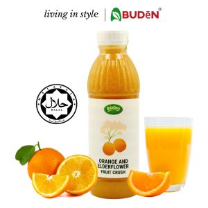 Osterberg Strawberry Fruit Crushes Smoothie Syrup 1000ml Halal Soda Sparkling Water Dessert Topping Mango Passion Yuzu