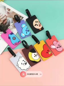 Tag hành lý cao su mềm hình vali ngộ nghĩnh - Phụ kiện hành lý – thẻ vali dễ thương cho trẻ em và người lớn -Móc định danh hành lý kiểu dáng vali mini