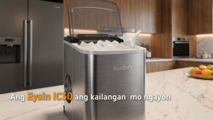 EYSIN IC30 Stainless Steel Automatic Ice Maker Machine Portable Fast Ice Machine 2.2L Water Tank 12KG/24H