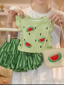 Cute Summer Printed Short Sleeve Outfit