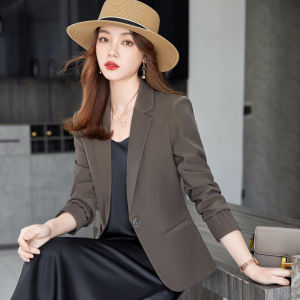 เสื้อสูทผู้หญิง,สีกาแฟแบบสั้น,เล็กๆ,บรรจุภัณฑ์,ฤดูใบสั้น,ฤดูใบร่วง,ปี2023,ชุดสูท,ฟชัน,สีเทรน,ตะวันตกระดับ,ไฮเอนด์,เข้ารูป