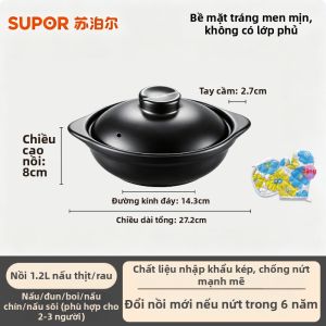 Supor | Nồi Lẩu Gia Đình Phù Hợp Nấu Cơm Nồi Đất Chống Nhiệt Bền Trên Bếp Gas