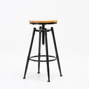 Industrial Style Adjustable Bar & Cafe Chair
