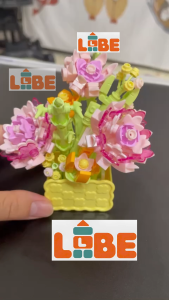 Đồ chơi lắp ráp Giỏ hoa nghệ thuật mini