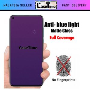 Oppo A3 A5 Pro A77 F1s R9s F7 F9 A7 A3s A5s A12 A12e F11 F11 Pro Matte Surface Anti Blueray Screen Protect Eye Anti Blueray Harm Full Coverage Tempered Glass pelindung skrin 防爆膜