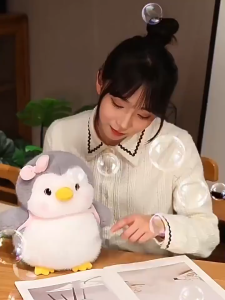 [🇵🇭 Stock&COD] 25cm Penguin Plushie Stuffed Animal Plush Toys Cute Penguin Doll Huggable Toy Birthday Gift for Kids Toy
