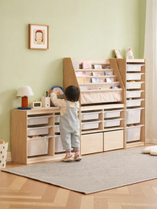 YUANSHI YUANSU | Real Wood Montessori Modular Children Storage Cabinet