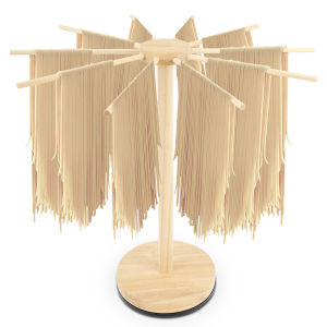 Rotating Pasta Drying Rack Wooden Spaghetti Stand Noodles Drying Holder Hanging Racks Kitchen Cooking Tools