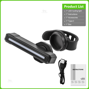 RGB Bicycle Tail Light Portable USB Rechargeable Bicycles Accessories Road Cycling Waterproof Outdoor Riding Bike Flashlight
