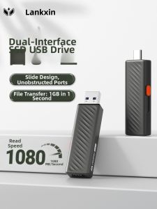 LANKEXIN | High Speed Solid State High Capacity Dual Type-C Interface USB Drive 1TB