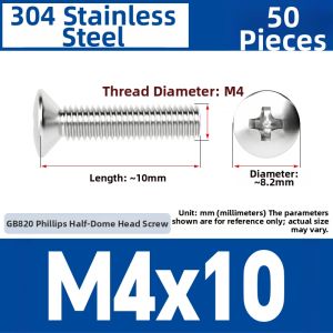 BAODEFENG | 304 Stainless Steel Cross Recessed Countersunk Screws