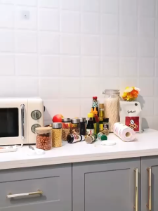 Ⓜ️ZEROIDEASⓂ️ Metal Removable Tray Microwave Oven Rack | Kitchen Shelf | Kitchen Rack | Microwave Shelf | Microwave Rack | Microwave Stand | Microwave Holder | Oven Shelf | Oven Rack | Oven Stand | Oven Holder | Toaster Rack | Rice Cooker Rack
