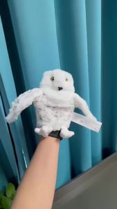 Cute Owl Hand Puppet Finger Game Stuffed Plush Animals Toys Hand Finger Story Puppet Educational Baby Toys Kids Birthday Gifts