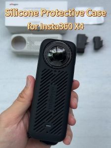aMagisn For Insta360 X4 Body Silicone Case and Lens Cap Camera Accessories X4 Protective Accessories