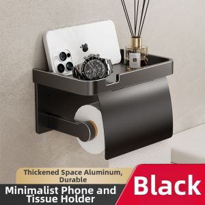 FAJIENUO | Wall-mounted No-drill Toilet Paper Dispenser