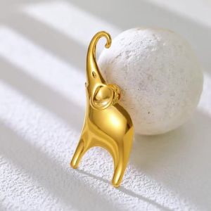 Skyrim | Skyrim Large Elephant Pin Brooch For Women Men Fashion Stainless Steel Animal Jewelry Suit Shirt Clothing Accessories 2025 New