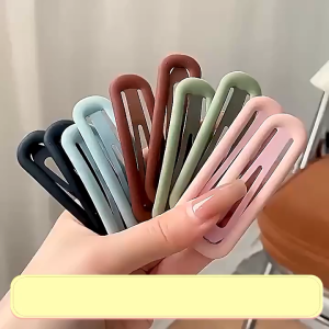 2pcs Oval BB Clip Matte Morandi Color Bangs clip Girls Side Clip Headwear Ladies Hair Accessories