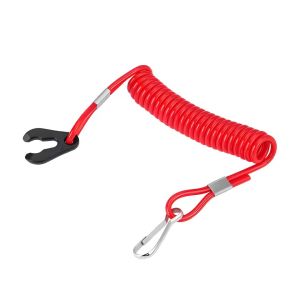 2PCS Outboard Motor Stop Switch Key Lanyard Boat Engine Emergency Kill Switch Safety Rope for Honda Mercury Yamaha Marine Accessories