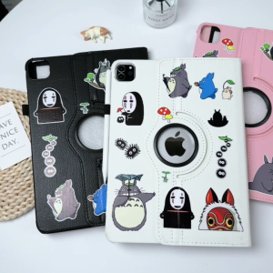 Chanks totoro สติ๊กเกอร์ เคสไอแพด 2025 11 air7 6 gen9 8 7 10.2 เคส for iPad gen11 10 2024 pro air5 10.9 case การหมุน 360