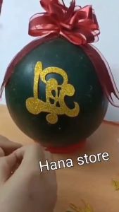 Combo chữ Rồng Phượng xốp nhũ kim tuyến dán bưởi dừa dưa hấu và mẹt chữ xốp kim tuyên có keo dán mặt sau