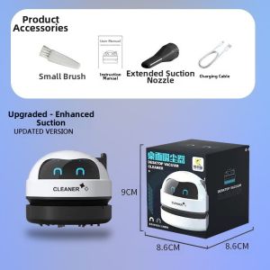 2025 New Desktop Vacuum Cleaner Powerful Electric USB Charging Dust Collector Mini Home Keyboard High Speed Strong Dust Removal