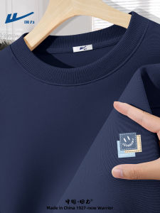 เสื้อฮู้ดคอกลมทรงหลวมสำหรับผู้ชาย ทรงหลวม ทรงหลวม แขนยาว ทรงหลวม ทรงหลวม ฤดูใบไม้ร่วง 2025 ใหม่ล่าสุด เสื้อผ้ากีฬาลำลอง