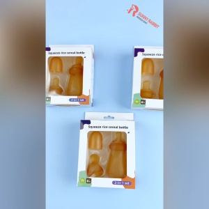 MPASI Botol dan Sendok/Spoit Feed Bayi/Silikon Food Grade Lembut B482