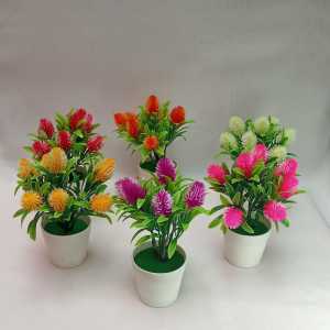 Sampai7an PBP61 / Pot Bunga Ornamen Tanaman Hias Plastik Mini Dekorasi Pajangan Ruangan Rumah Artificial Flower / COD
