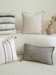 Luxury Modern Grey Throw Pillow