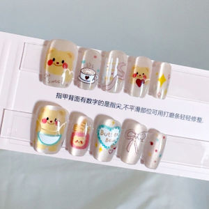 [Bib Bear] Cats Eye Hand-Worn Nail Nail Patch Manicure Fake Nails 5077#