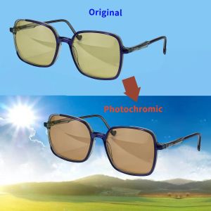 Shinu | SHINU Night Driving Glasses Acetate Frame Woman Photochromic Sunglasses Day Blue Light Computer Glasses Big Size 144mm