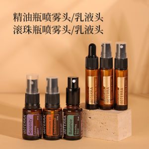 Eco-Friendly Essential Oil Empty Bottle with Replacement Roller Ball Spray Head And Emulsion Press Head No Leaking Liquid Fine Mist DIY
