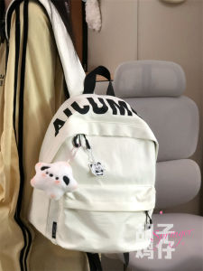 Retro Style Lightweight Mini Backpack for Women Casual Versatile Student Backpack Nylon Material Water Resistant Shoulder Bag