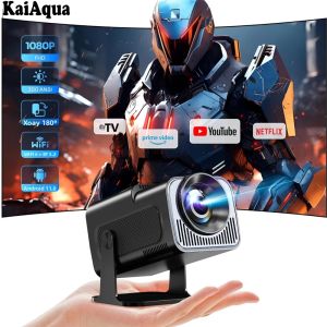 Máy Chiếu KaiAqua HY320 4K Native HD 390ANSI Độ Phân Giải Cao Di Động Cấp Độ Rạp Chiếu Phim Android 13 Wifi6 Kép BT5.0 1080P Với Chức Năng Tự Động Chỉnh Keystone