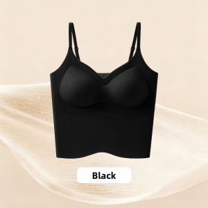 YUNASHA | Invisible Bra Vest Camisole with Pads Ice Silk