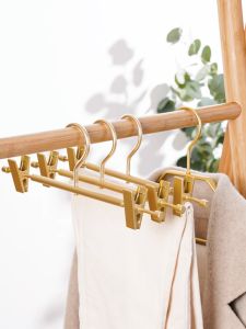 Aluminum Alloy Pants Hanger Clips Home Wardrobe Special Use No Trace Multi Function Anti Wind Pants Hanger Clips