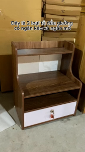 Tặng Tua Vít - Tủ Để Đầu Giường - Tab Đầu Giường Gỗ MDF Cao Cấp Màu Gỗ